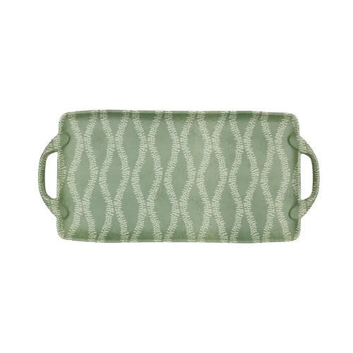 Leaf & Stem Garland Melamine Tray