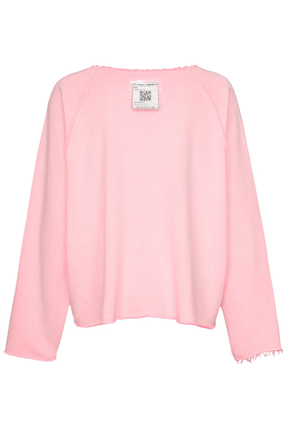 Back view of Liv Bergen Fine Sweater Tag in Neon Pink by liv bergen shop liv bergen at Dotique