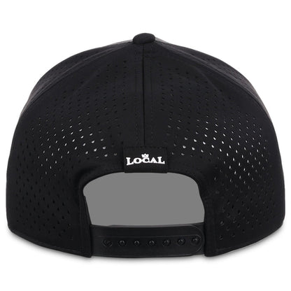 Local Crowns California Reflective 5 Panel Tech w/Rope - Black