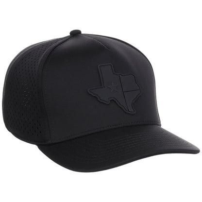 Local Crowns Texas All Black Tech Cap - Black
