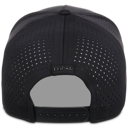 Local Crowns Texas All Black Tech Cap - Black