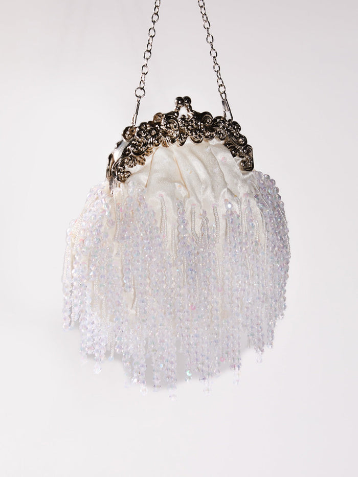 Mahola Beaded Satin Bag