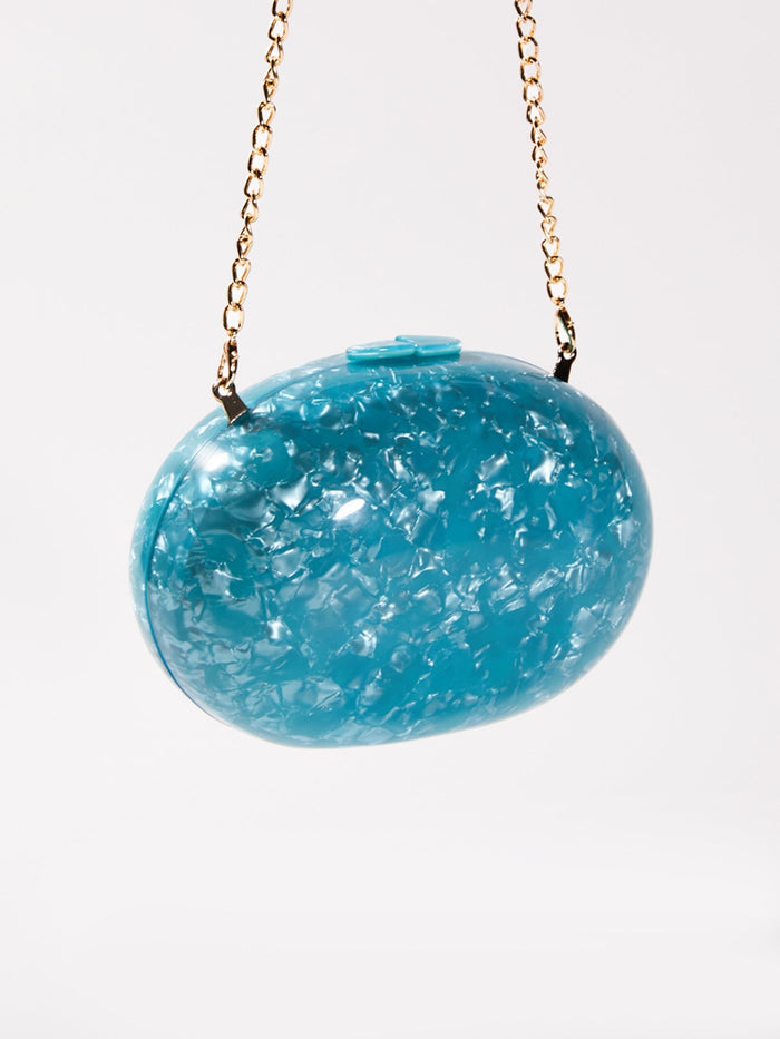 Maina Glitter Acrylic Convertible Clutch