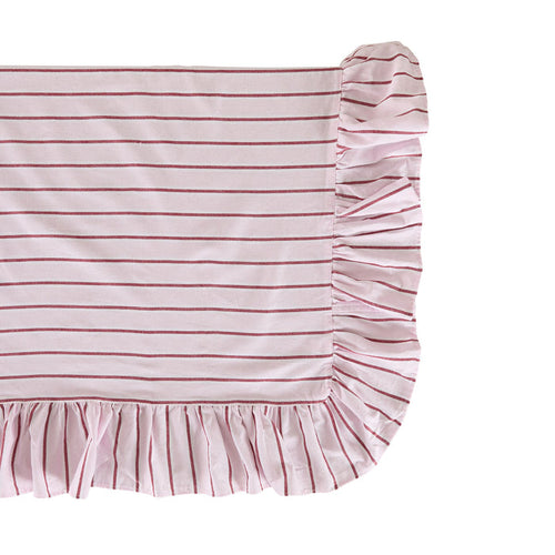 Marais Ruffle Stripe Tablecloth Merry Berry