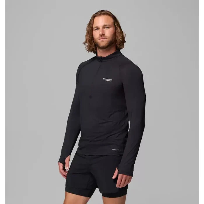Men's Columbia Endless Trail 1/2 zip Black-Apparel-33-OFF