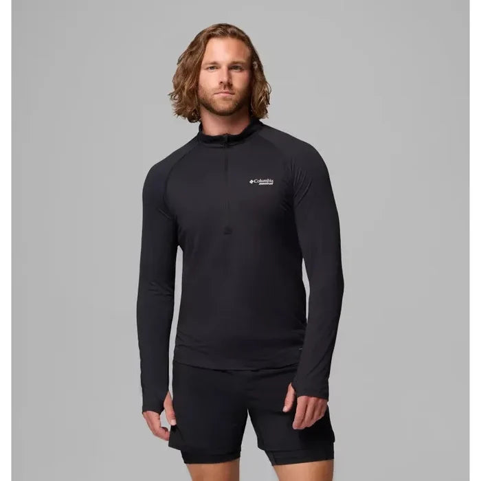 Men's Columbia Endless Trail 1/2 zip Black-Apparel-33-OFF