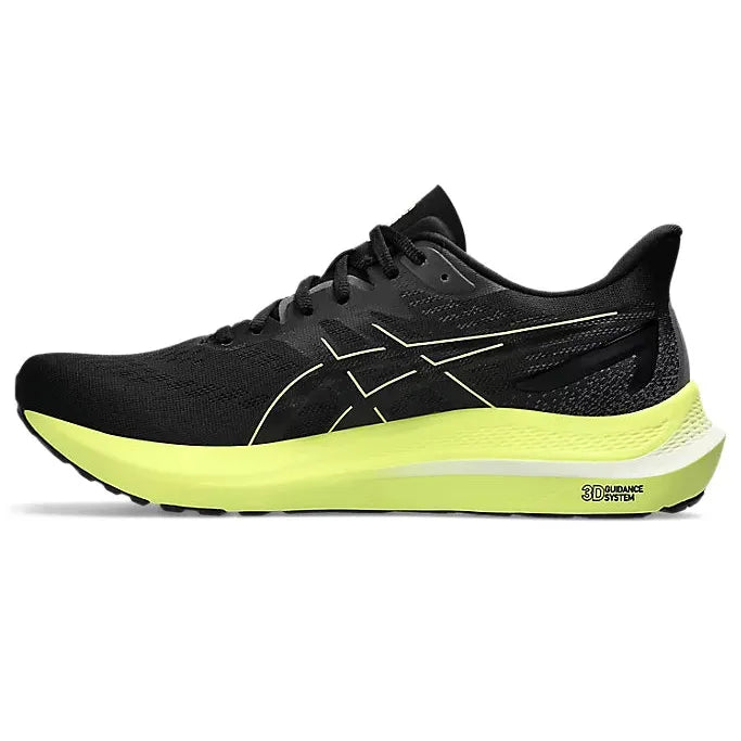 Men's Asics GT-2000 12 Black/Glow Yellow-SOULIER, shoes-33-OFF