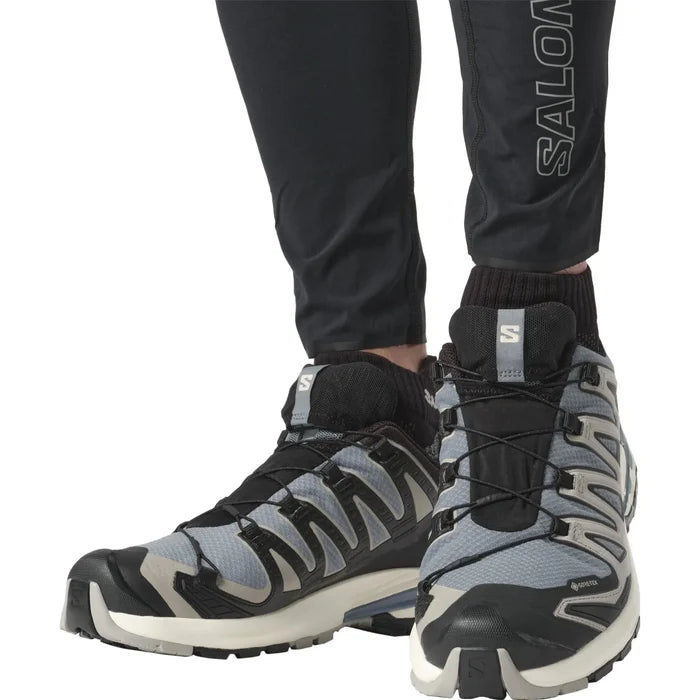 Men's Salomon XA Pro 3D V9 GORE-TEX Flint Stone - Black - Ghost Gray-SOULIER, shoes-33-OFF