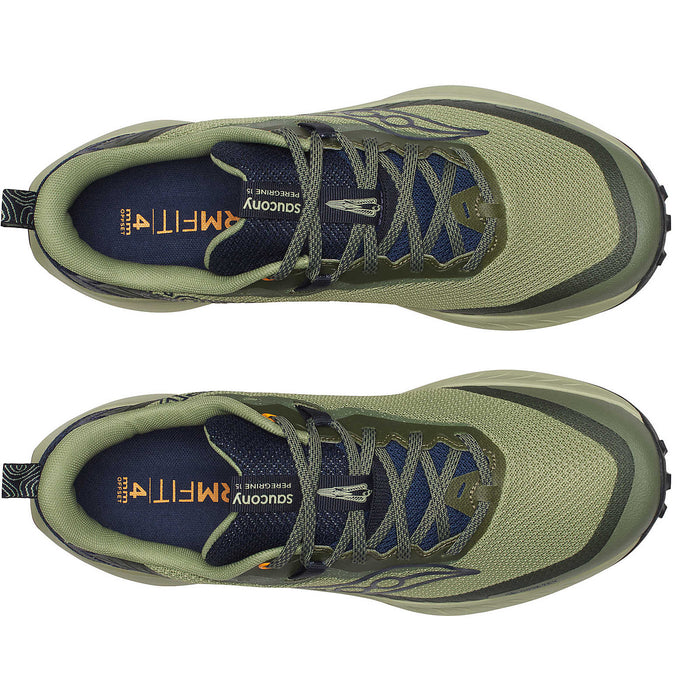Men's Saucony Perregrine GTX HEMLOCK/NAVY-SOULIER, shoes-33-OFF
