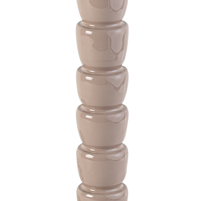 Mercado Wooden Table Lamp Warm Sand Base Only 12x28cm