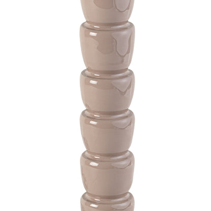 Mercado Wooden Table Lamp Warm Sand Base Only 12x28cm