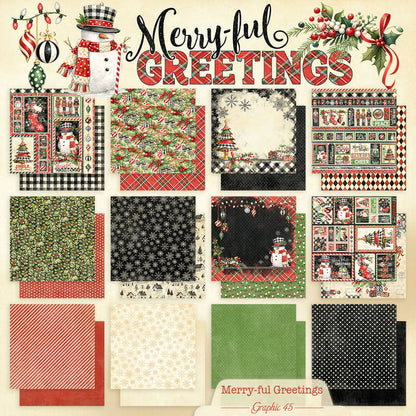 Merry-ful Greetings 8×8 Collection Pack - Graphic 45
