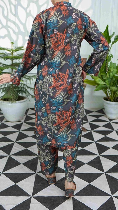 Midnight Flora  Stitched X KHUSSA (COMBO SET)