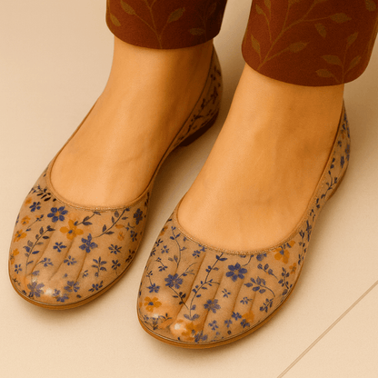 Midnight Meadow Transparent Pumps