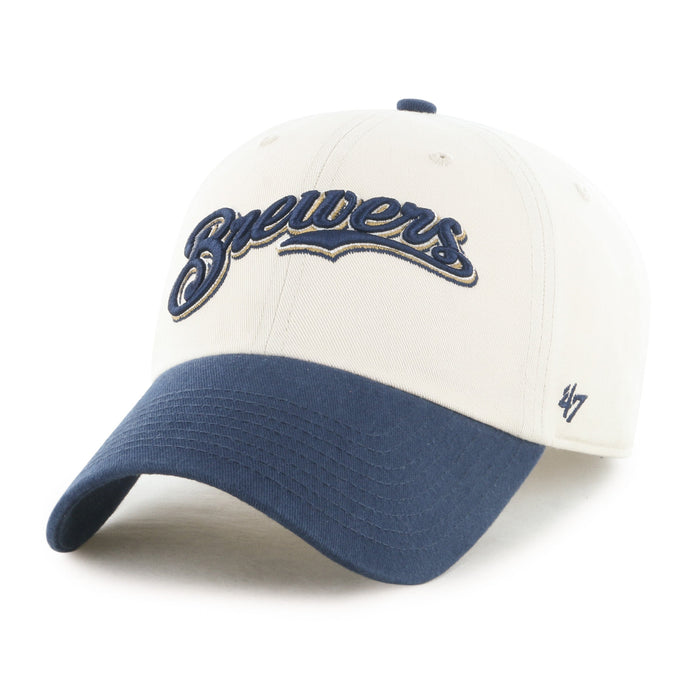 MILWAUKEE BREWERS COOPERSTOWN BALLPARK SCRIPT SHOT '47 CLEAN UP