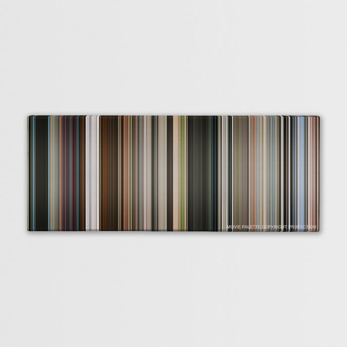 Mission: Impossible - Fallout color palette canvas print: thousands of thin vertical stripes of color
