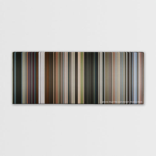 Mission: Impossible - Fallout color palette canvas print: thousands of thin vertical stripes of color