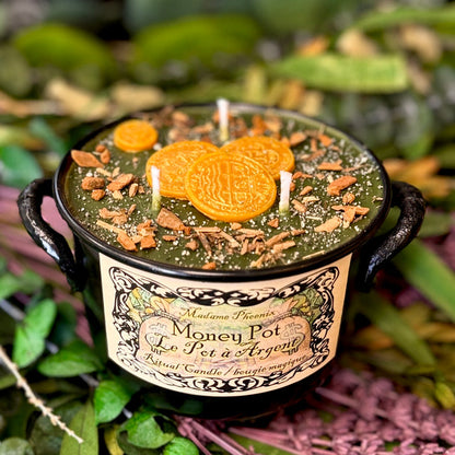 Money Pot Cauldron Candle