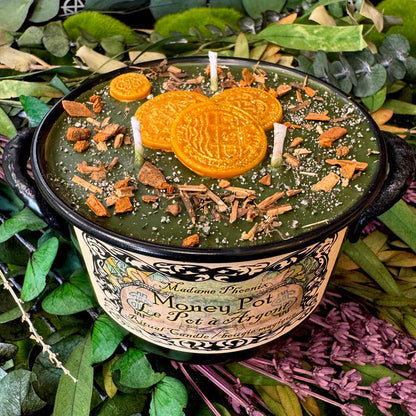 Money Pot Cauldron Candle