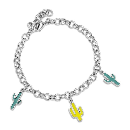 Montana Silversmiths Cactus Charm Reversible Bracelet