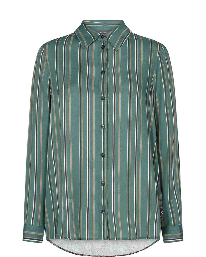 Mos Mosh Cari Aclair Shirt Blue Spruce Front