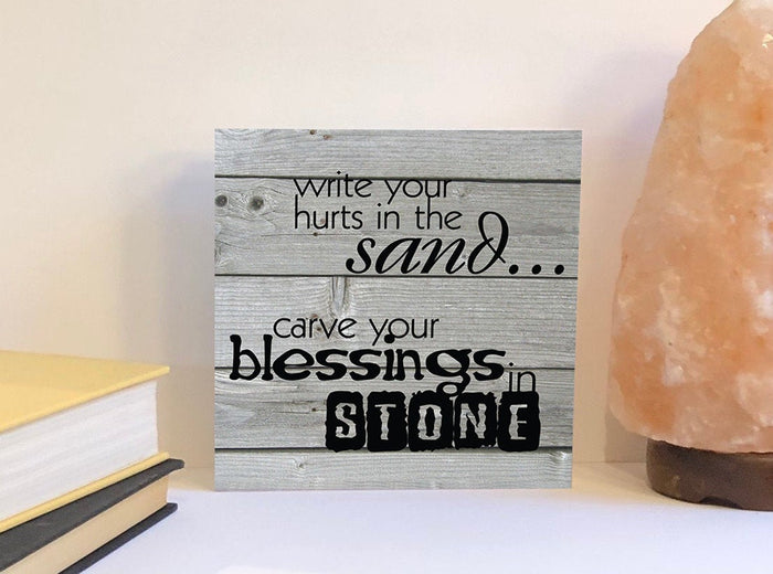 Motivational wood sign