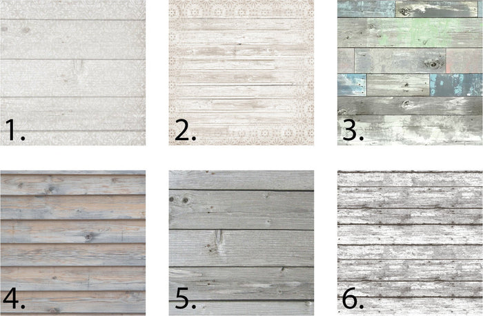 six color choices for modern wood signs
