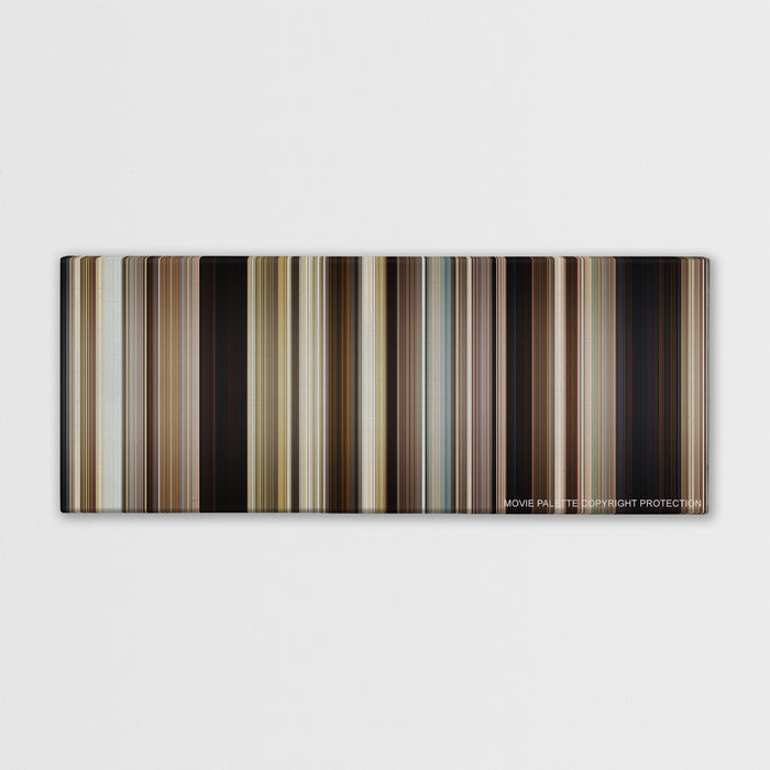 Mud color palette canvas print: thousands of thin vertical stripes of color
