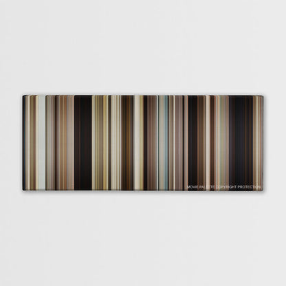 Mud color palette canvas print: thousands of thin vertical stripes of color