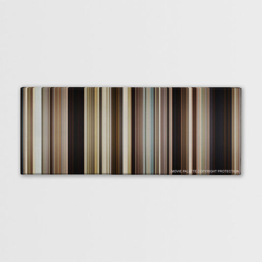 Mud color palette canvas print: thousands of thin vertical stripes of color