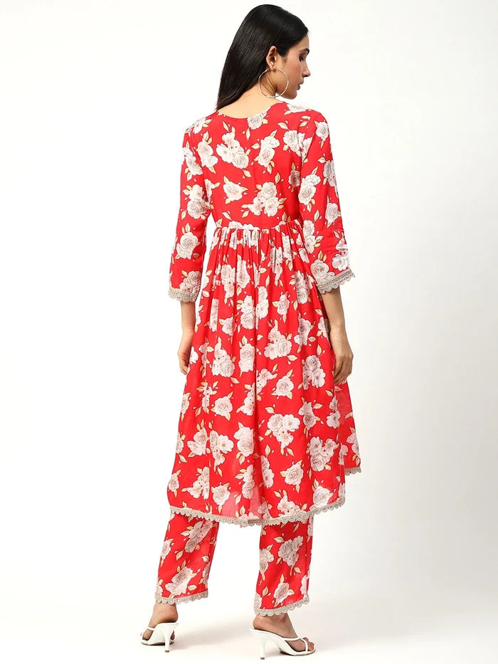 Muslin Kurta Set with Jari Work