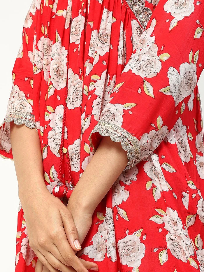 Muslin Kurta Set with Jari Work
