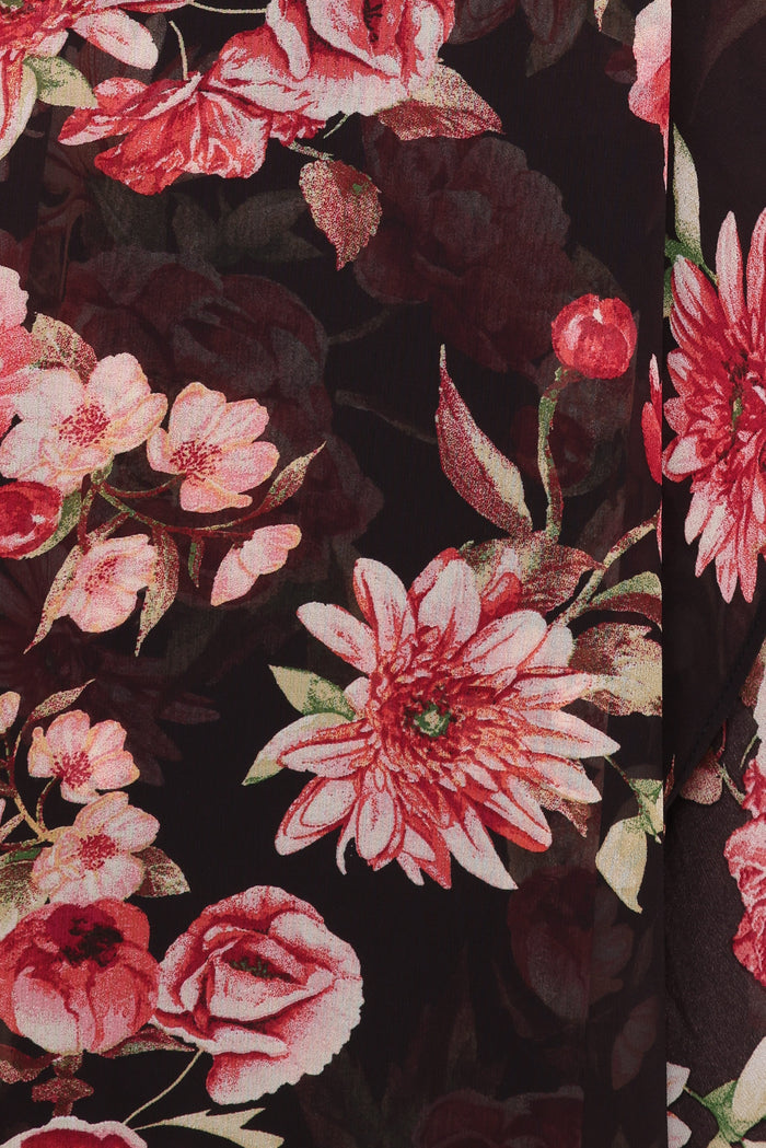 Petal and Pup USA DRESSES Naver Maxi Dress - Black Floral