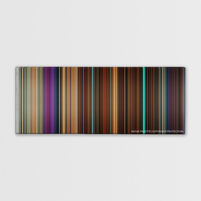 Nerve movie barcode canvas print, the whole film as stripes of color