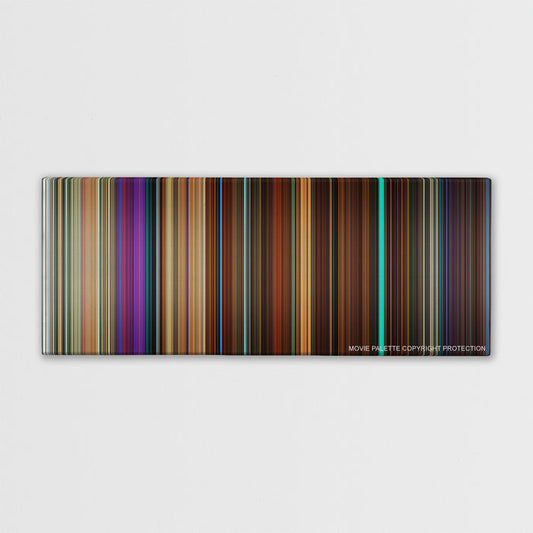 Nerve movie barcode canvas print, the whole film as stripes of color
