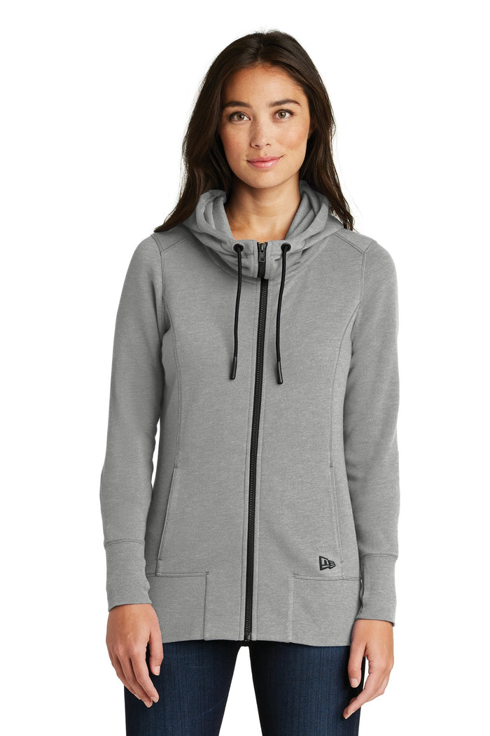 New Era  ®  Women's Tri-Blend Fleece Full-Zip Hoodie. LNEA511