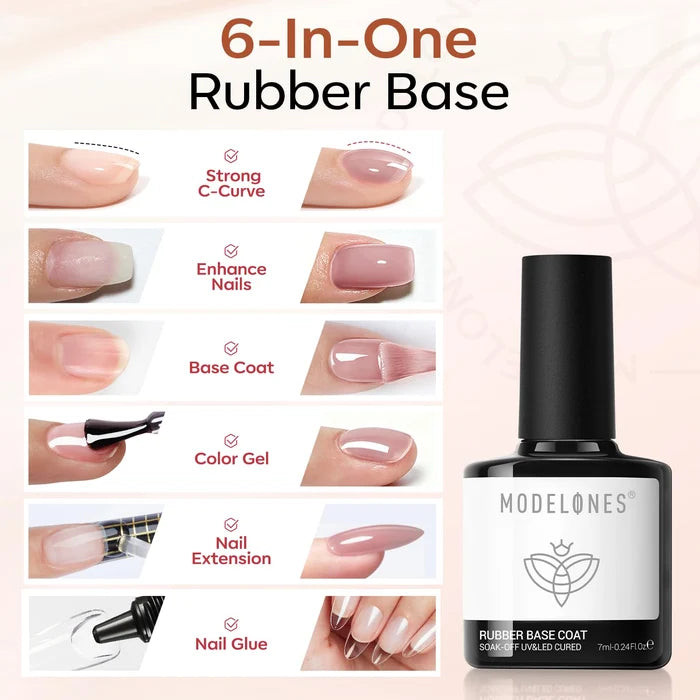 Nude Rubber Base Coat Set