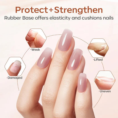 Nude Rubber Base Coat Set