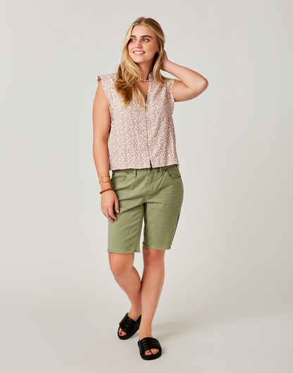 Oahu 10" Twill Short: Olive - FINAL SALE