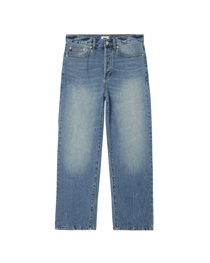 Obey - Classic Baggy Vintage Denim - Heavy vintage light indigo - Pantalons et Shorts - 142010115HVLI28
