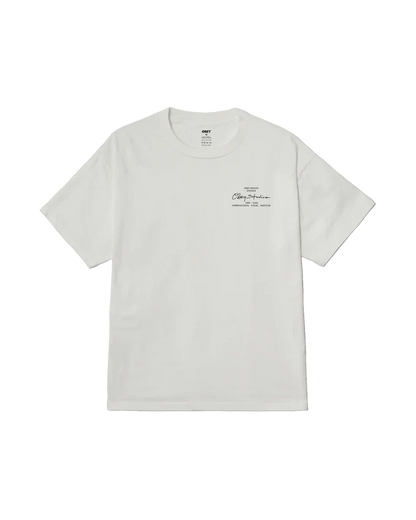Obey - Institute Pigment T-shirt - Pigment vintage white - T-shirts - 167924325VWHS