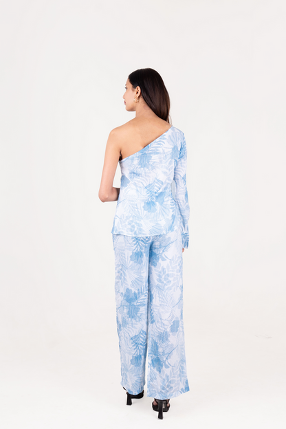 Off Shoulder Printed Cotton Co-ord Set