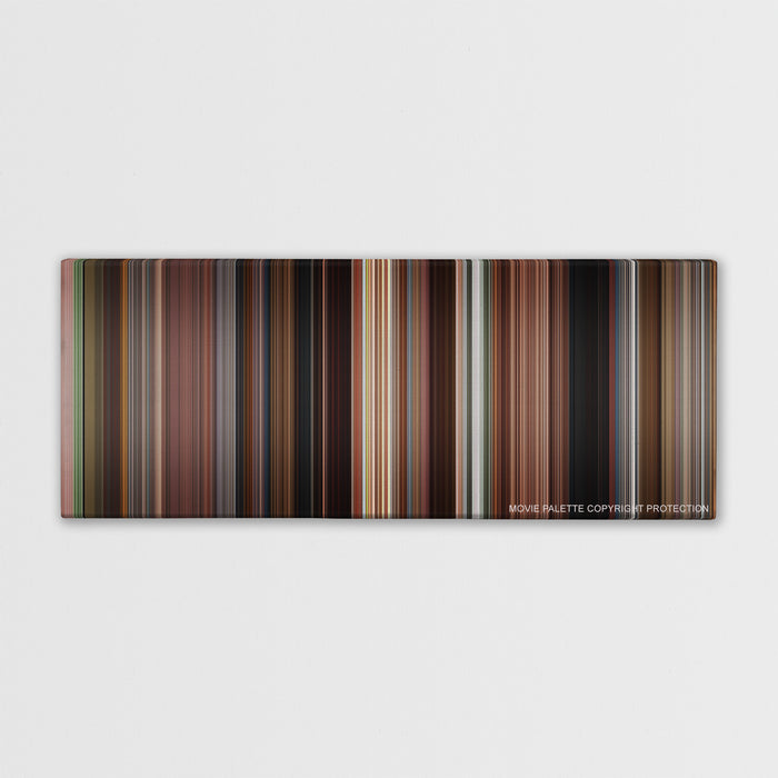 Once color palette canvas print: thousands of thin vertical stripes of color