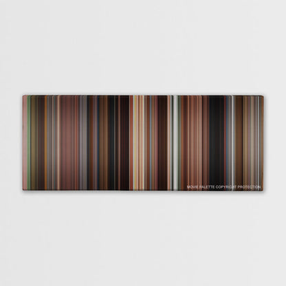 Once color palette canvas print: thousands of thin vertical stripes of color