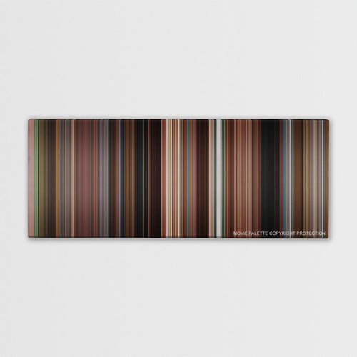 Once color palette canvas print: thousands of thin vertical stripes of color