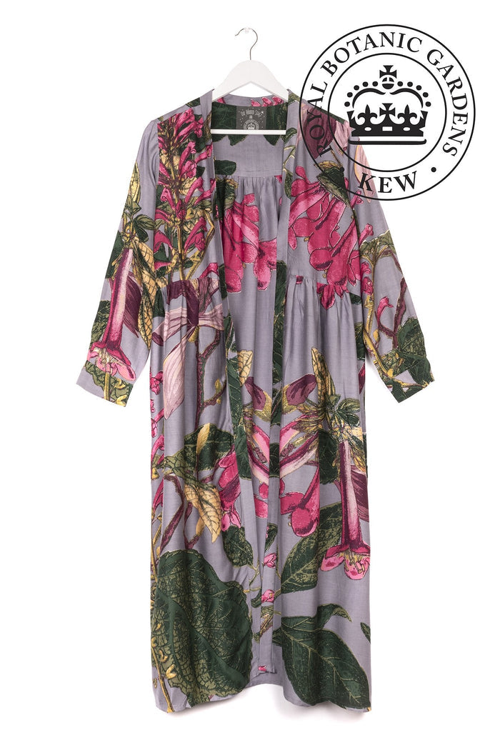 One Hundred Magnolia Grey Duster Coat Front | Dotique
