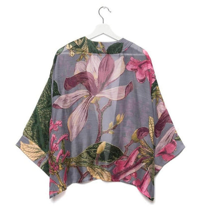One Hundred Stars Grey Magnolia Kew Kimona Back | Dotique