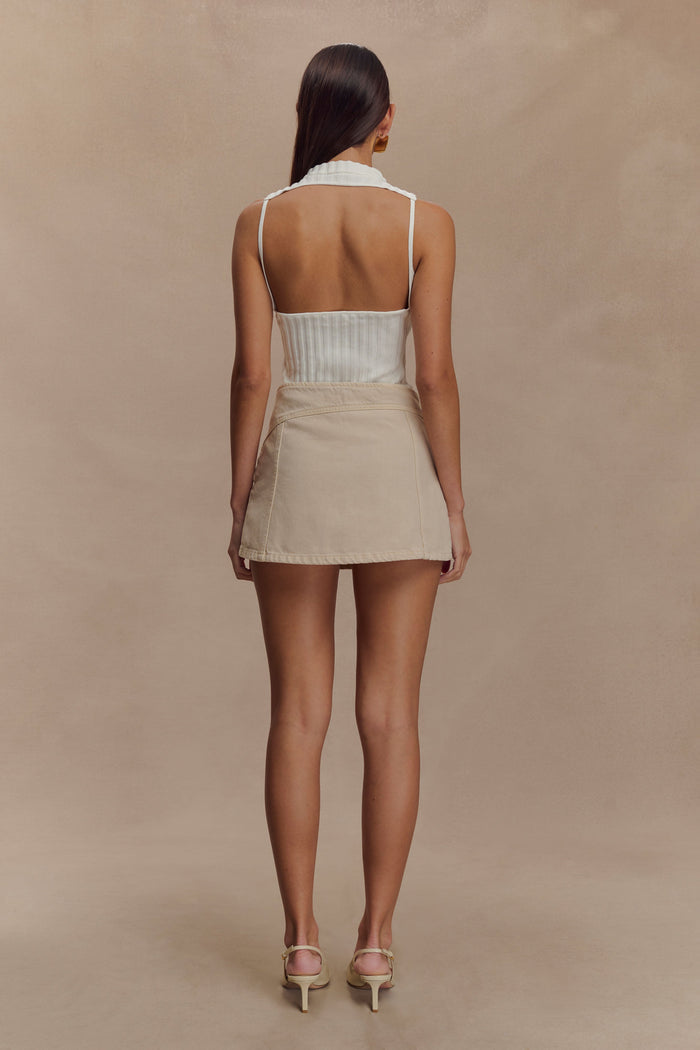 Oona Turtle Neck Knit Top - Ivory