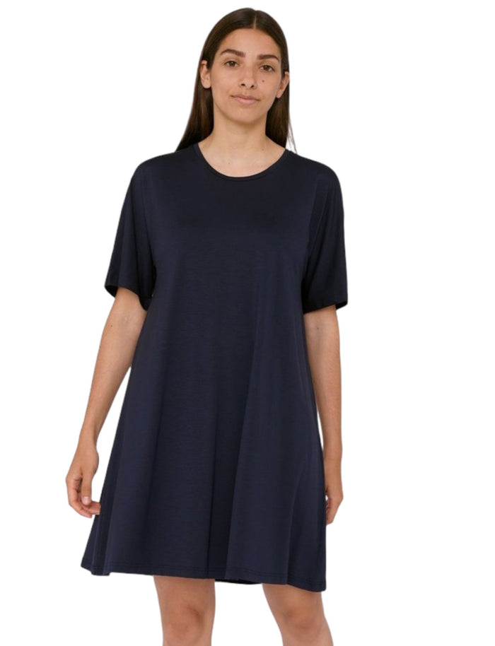 Organic Basics - Tencel - Lite T-shirt Dress Navy-Robes-