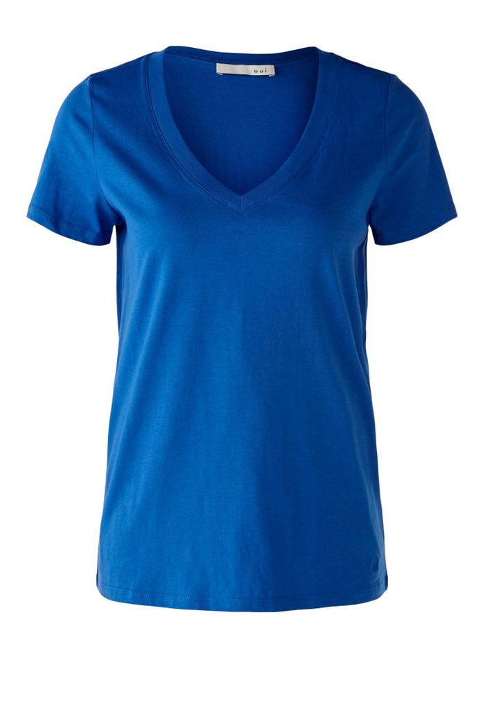 Oui 76717 Blue T-shirt - Dotique - Oui